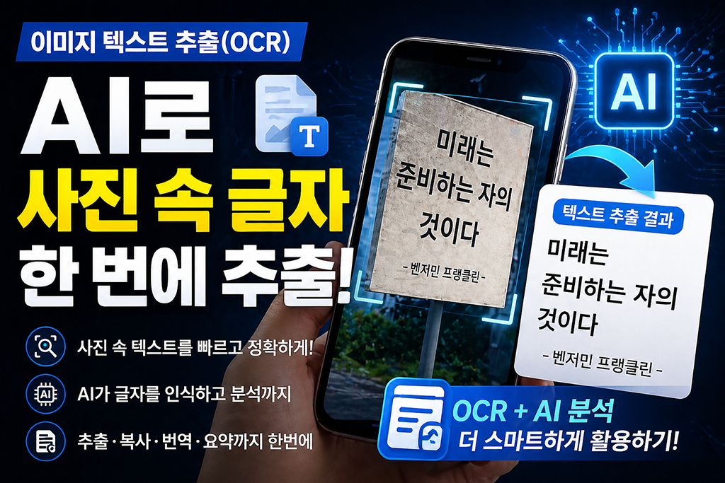AI로 사진속 글자 추출(OCR)과 분석