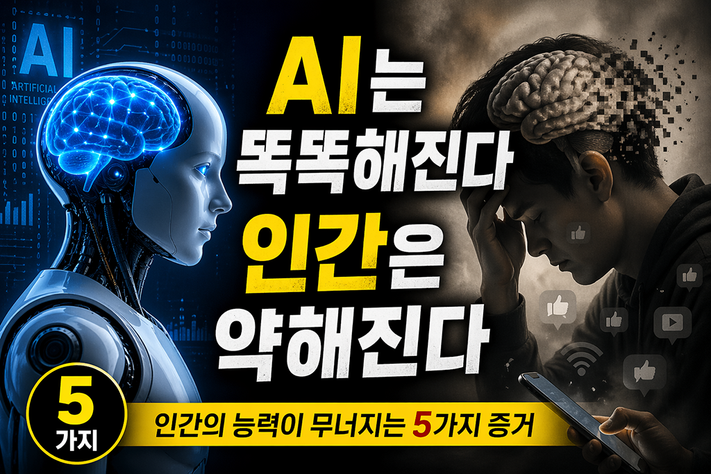AI가 똑똑해지면 인간은 약해진다.