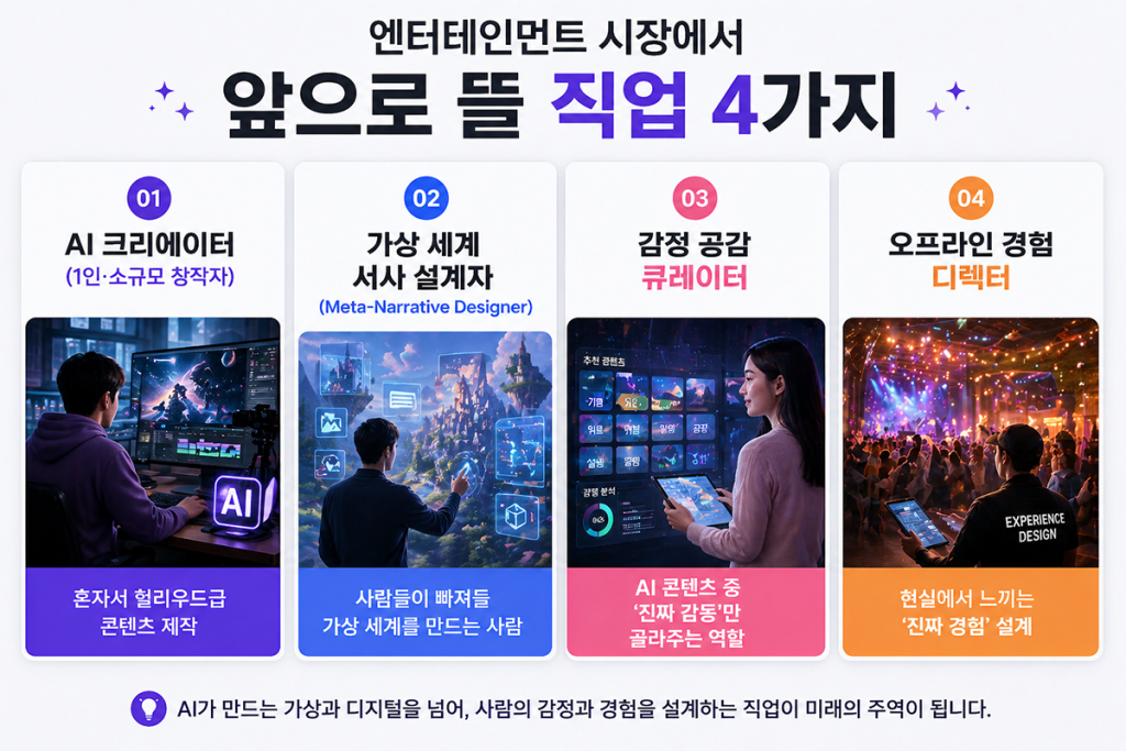 AI시대 엔터테인먼트 시장에서 유망해질 직업