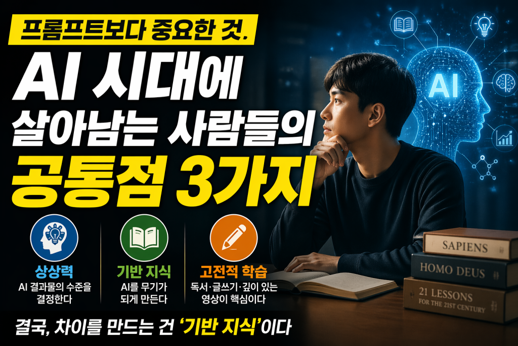 AI시대 살아남는 사람들의 공통점 3갸지