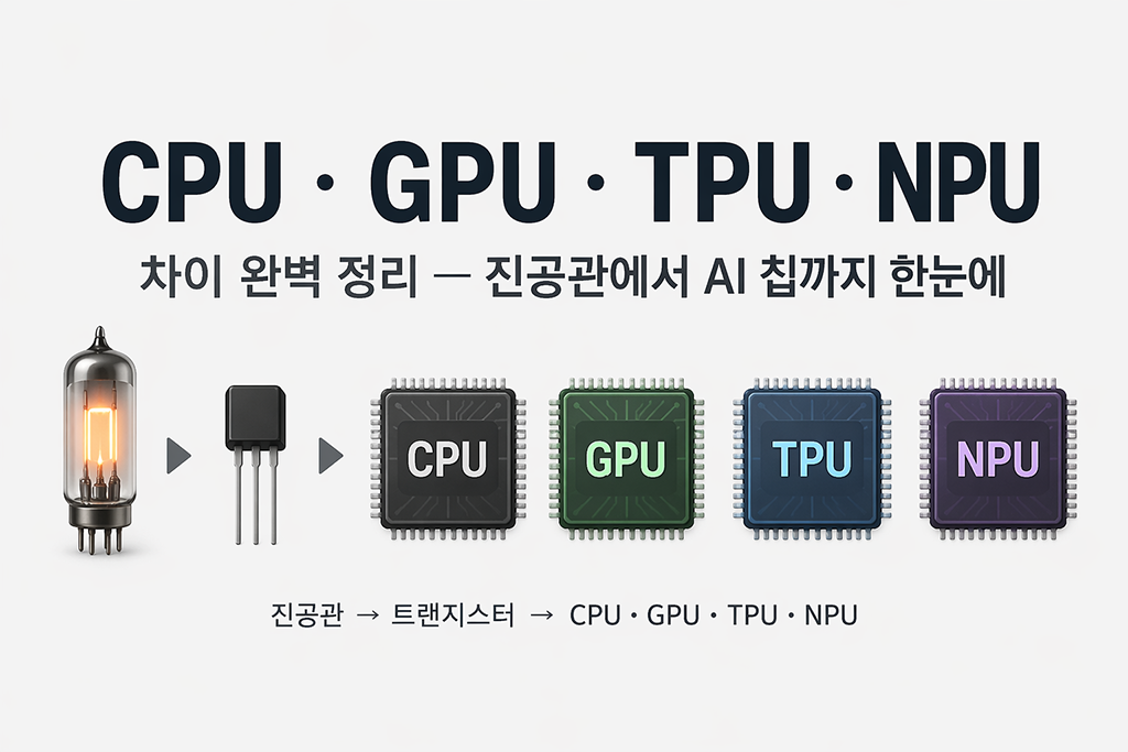 CPU GPU TPU NPU 차이점 및 특징