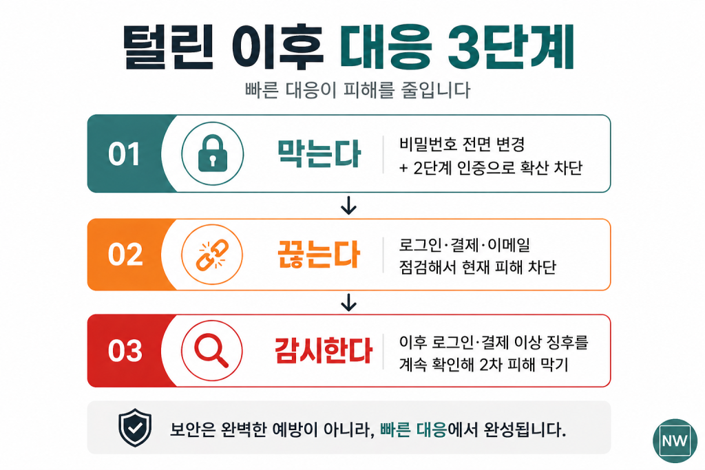개인정보 털린 후 대응 3단계