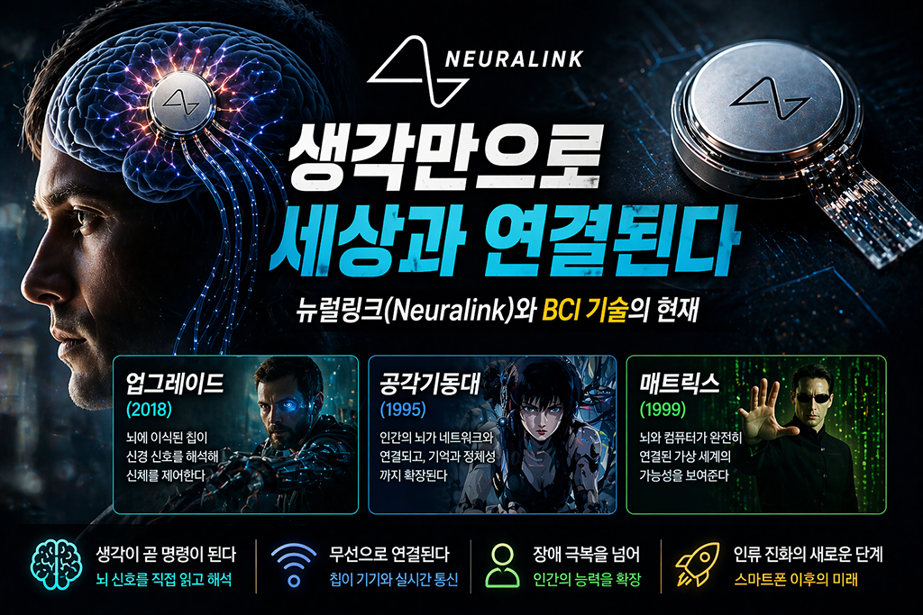 뉴럴링크 생각만으로 세상과 연결된다.