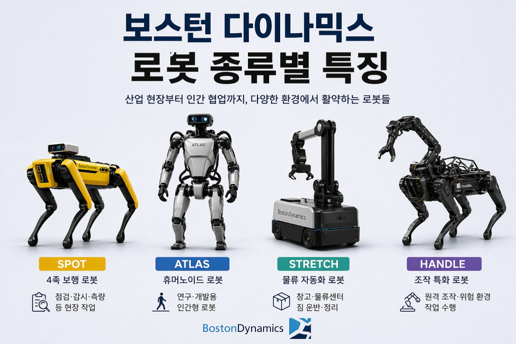 보스턴 다이나믹스의 로봇들