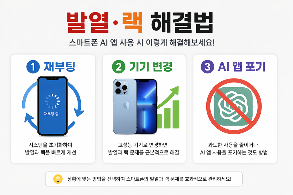 스마트폰 AI앱 사용 발열 및 랙 해결법