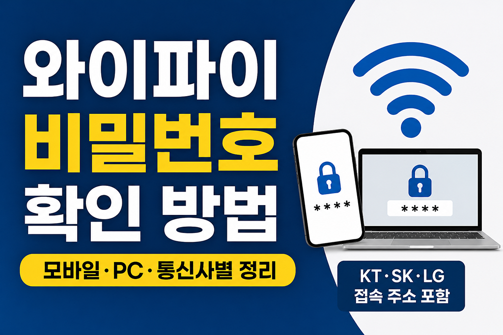 와이파이 비밀번호 확인방법