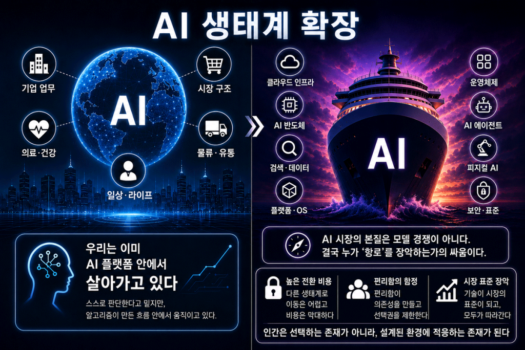 AI 생태계 확장 빅테크 AI 기업은 우리를 어디로 데려가는가