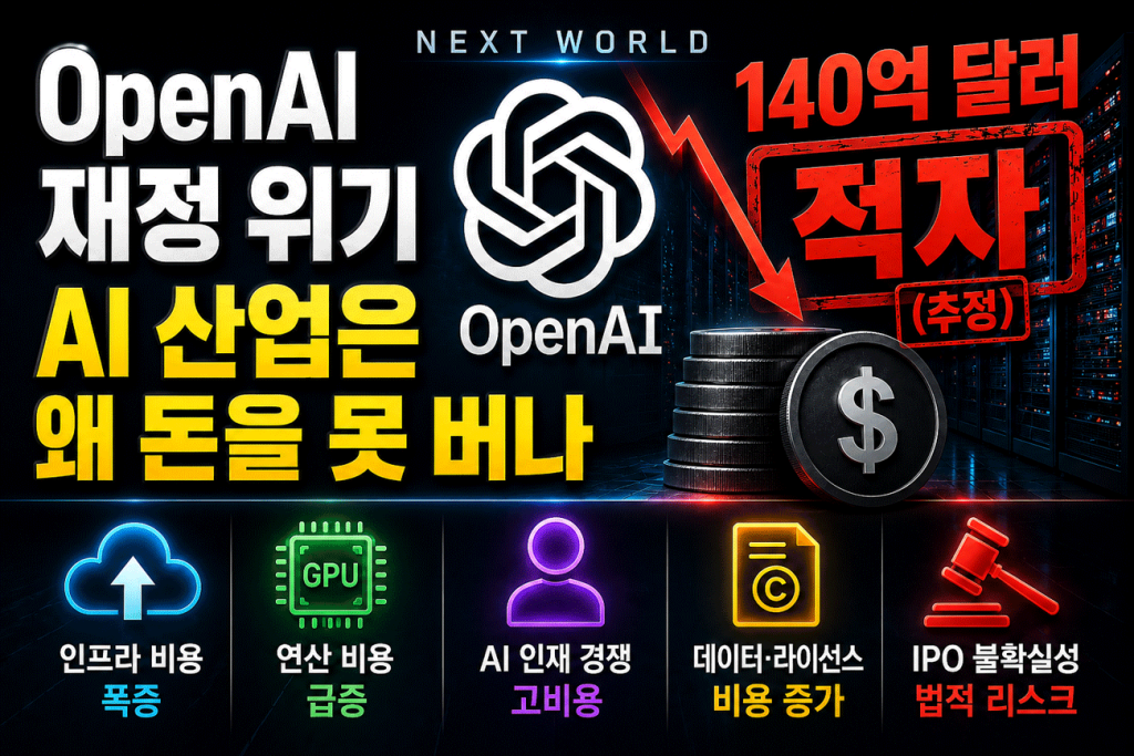 Open AI 재정 위기 AI 산업은 왜 돈을 못버나