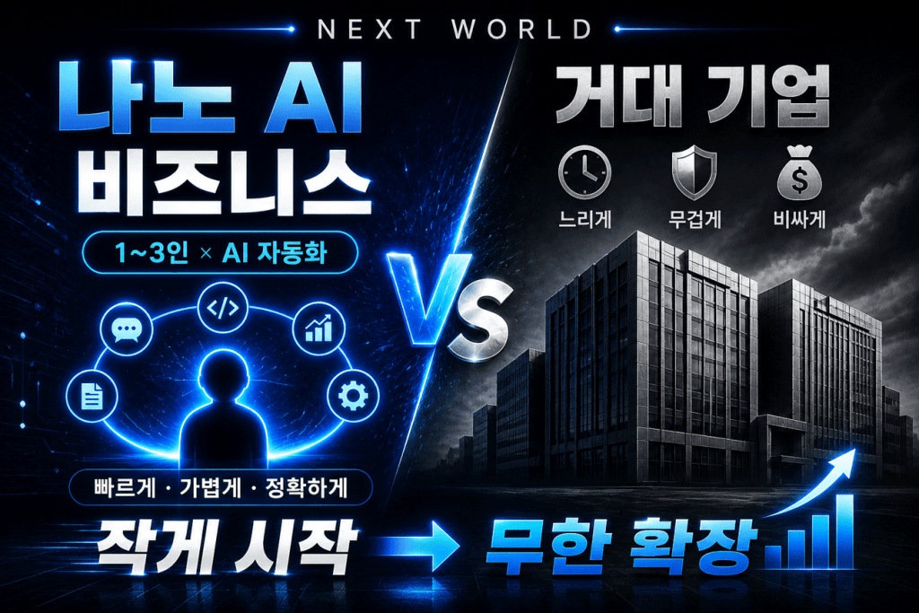 나노 AI 비지니스란 AI 시대 작게 시작해서 무한 확장