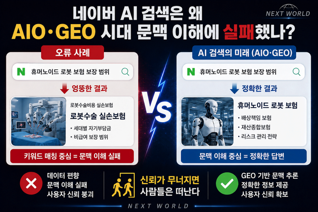 네이버 AI 검색 AIO GEO-문맥 이해 실패