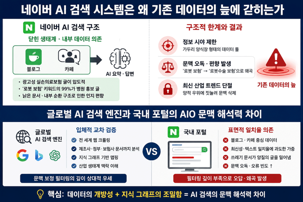 네이버 AI 검색 시스템의 한계 정보의 출처와 문해력 차이