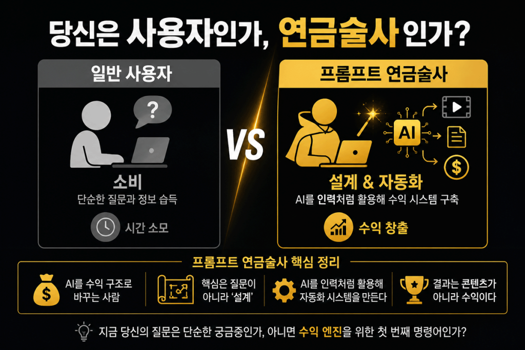 당신은 AI 사용자인가 AI 포름프트 연금술사인가