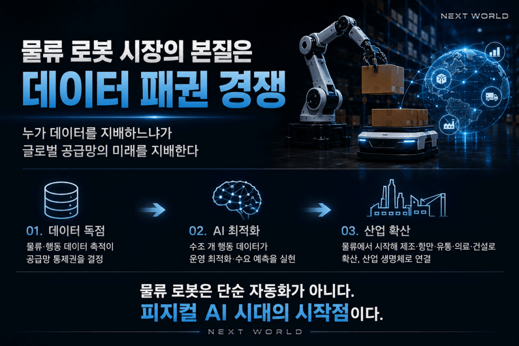 물류 로봇 시장의 본질은 데이터 패권 전쟁 피지컬 AI 시대의 시작점이다