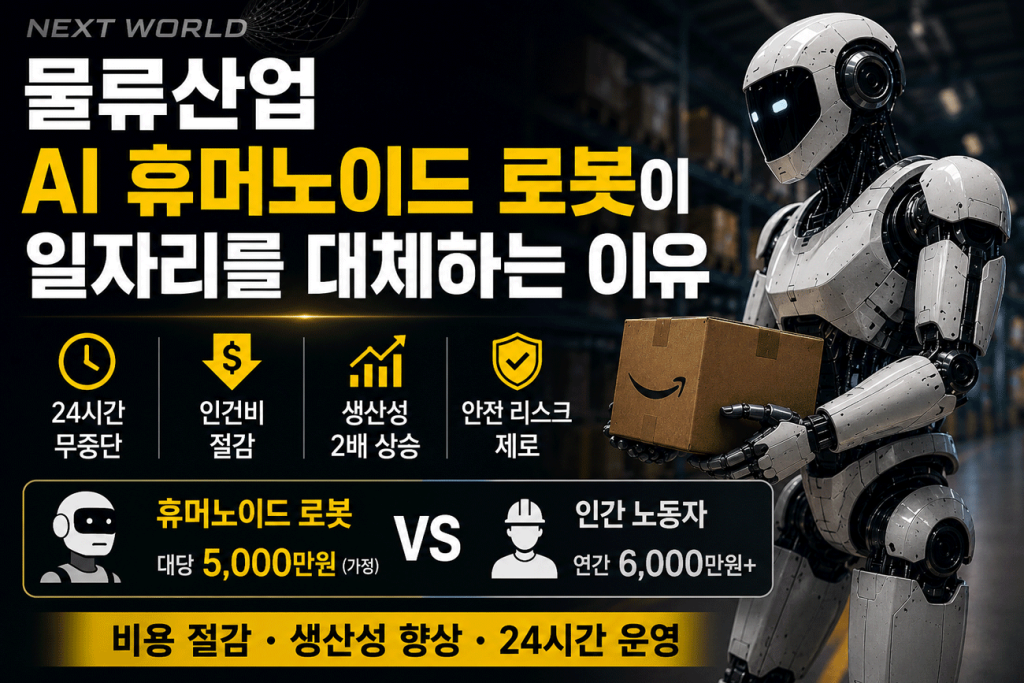 물류산업 AI 휴머노이드 로봇이 일자리 대체하는 이유