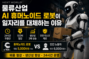 물류산업 AI 휴머노이드 로봇이 일자리 대체하는 이유