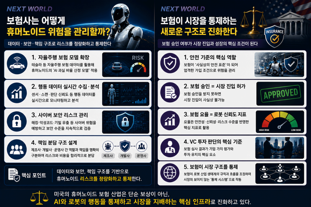 미국 휴머노이드 보험 산업 움직임 및 진화