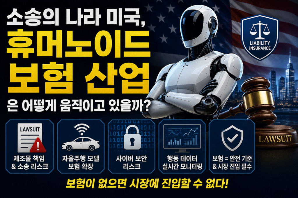 미국 휴머노이드 피지컬 AI 보험 안전 산업 움직임