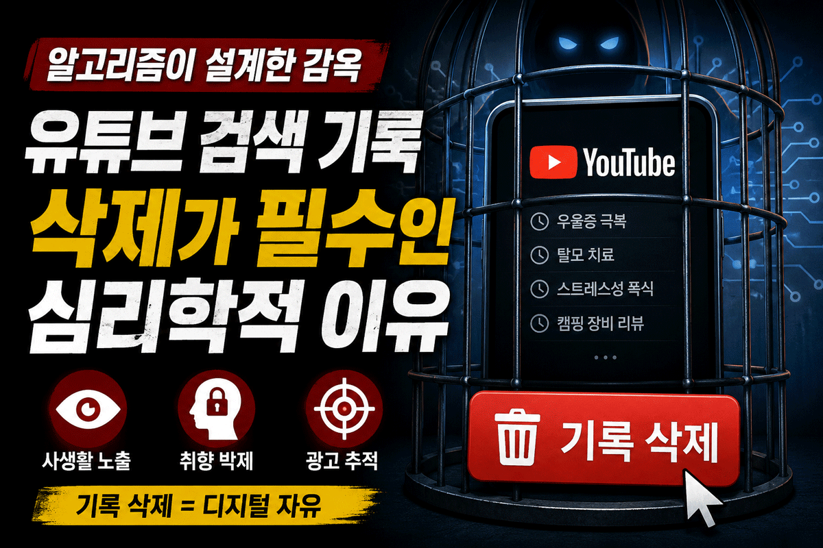 유튜브 검색 기록 삭제가-필수인 심리학적 이유