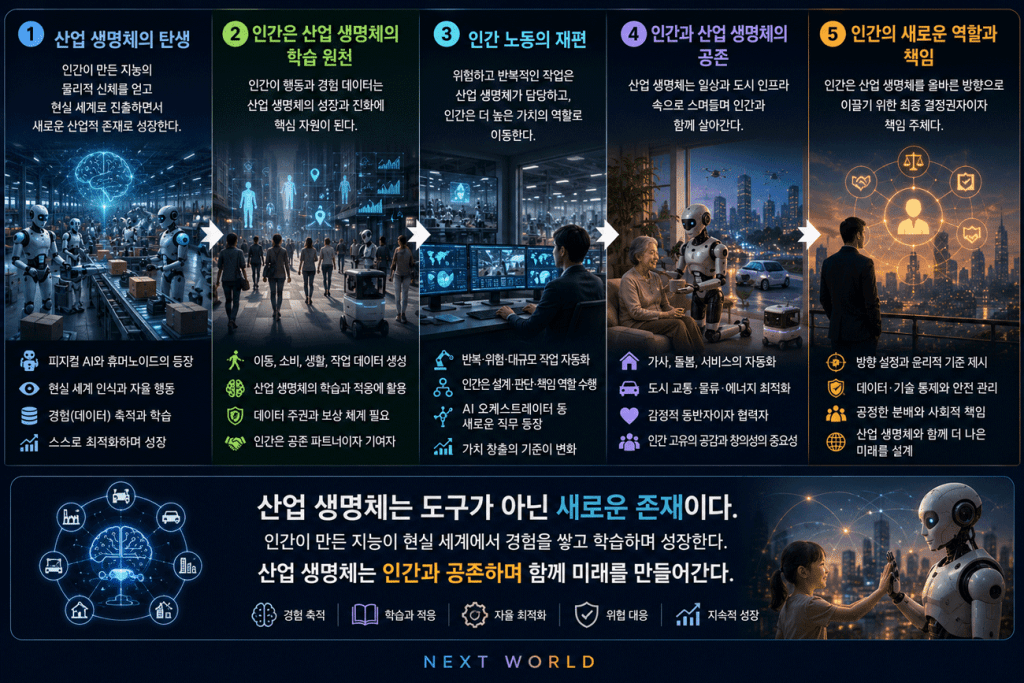 인간과 공존하기 시작한 피지컬 AI 산업 생명체의 시대 산업생명체란