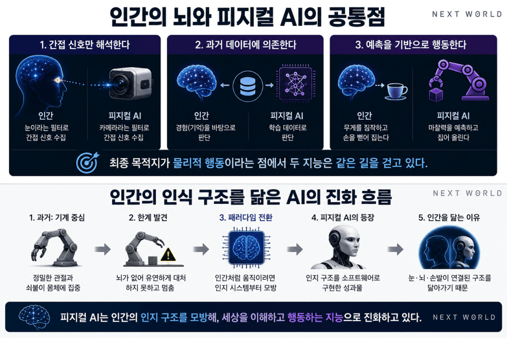 인간의 뇌와 피지컬 AI 의 닮은점