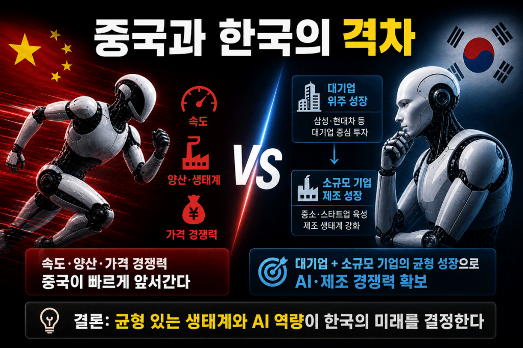 피지컬 AI 중국과 한국의 격차 그리고 균형있는 생태계 조성을 통한 방향 설정