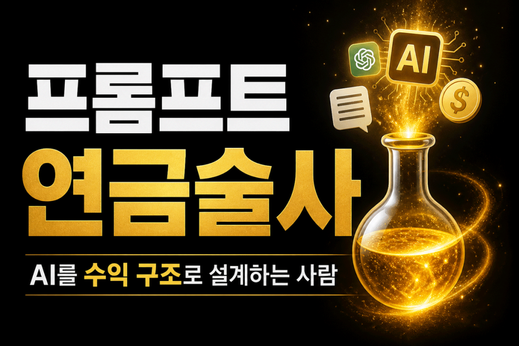 프롬프트 연금술사 AI를 수익 구조로 설계하는 사람