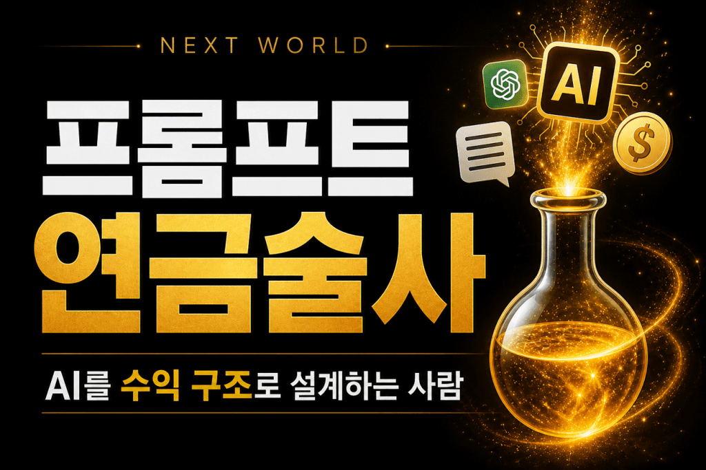 프롬프트 연금술사 AI를 수익 구조로 설계하는 사람