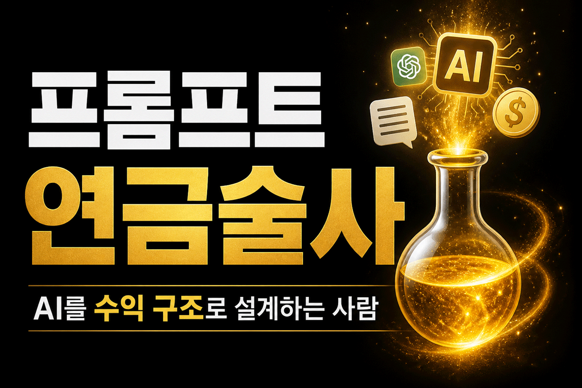 프롬프트 연금술사 AI를 수익 구조로 설계하는 사람