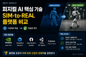 피지컬 AI Sim-to-Real 플랫폼 비교