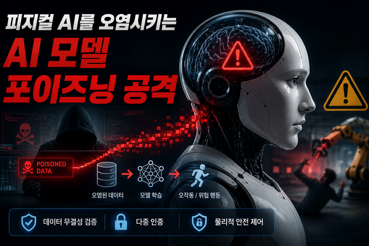 피지컬 AI 오염시키는 AI 모델 포이즈닝 공격