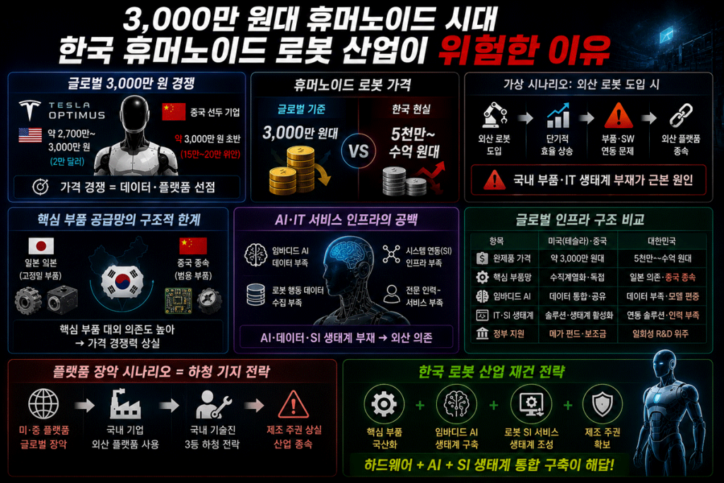 한국 휴머노이드 로봇 , 피지컬 AI 산업이 위험한 이유