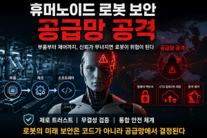 휴머노이도 로봇 보안 공급망 공격