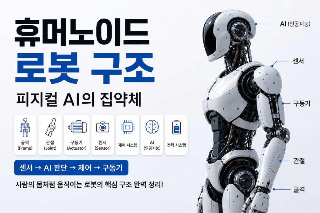 휴머노이드 로봇 구초(피지컬 AI 로봇 구조)