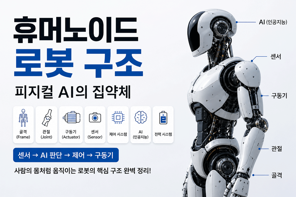 휴머노이드 로봇 구초(피지컬 AI 로봇 구조)