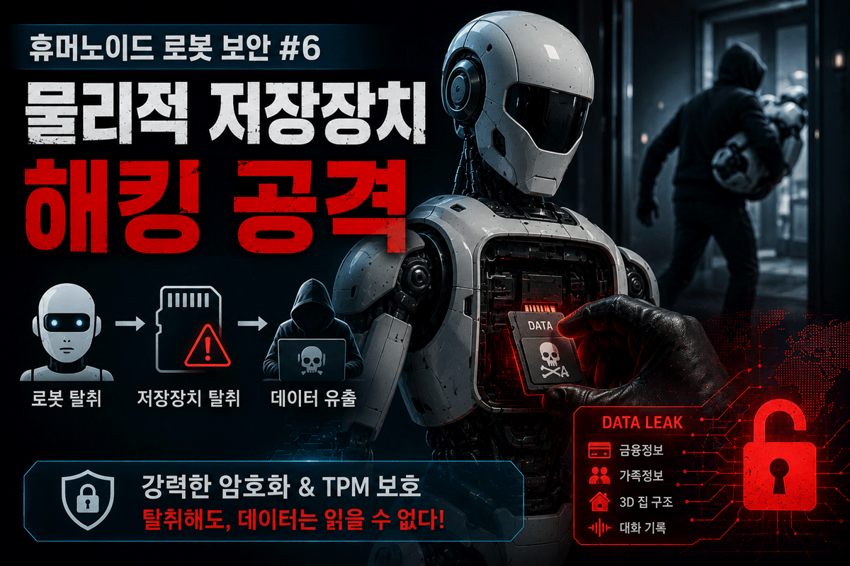 휴머노이드 로봇 보안 안전 물리적 저장장치 해킹 공격