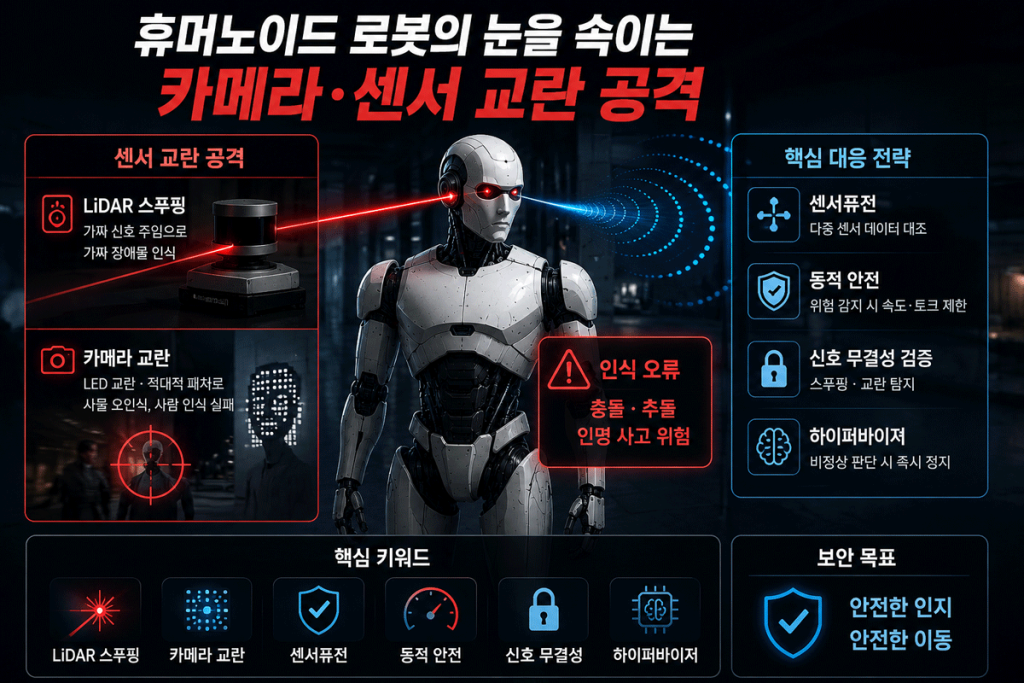 휴머노이드 로봇 보안 - 카메라 센서 교란 공격