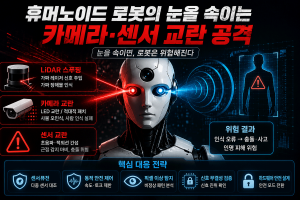 휴머노이드 로봇 보안 카메라 센서 교란공격