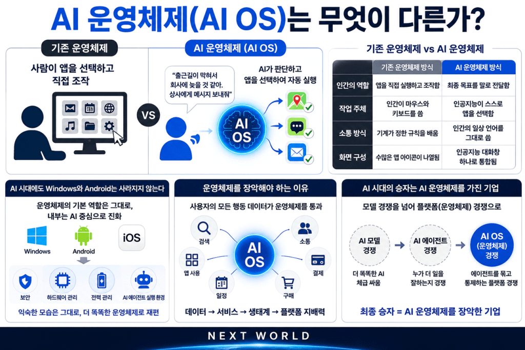 AI 에이전트를 넘어 운영체제가 되고 있다 AI 운영체제