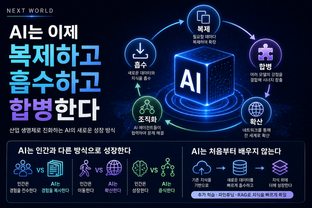 AI는 이제 복제 흡수 합병 한다