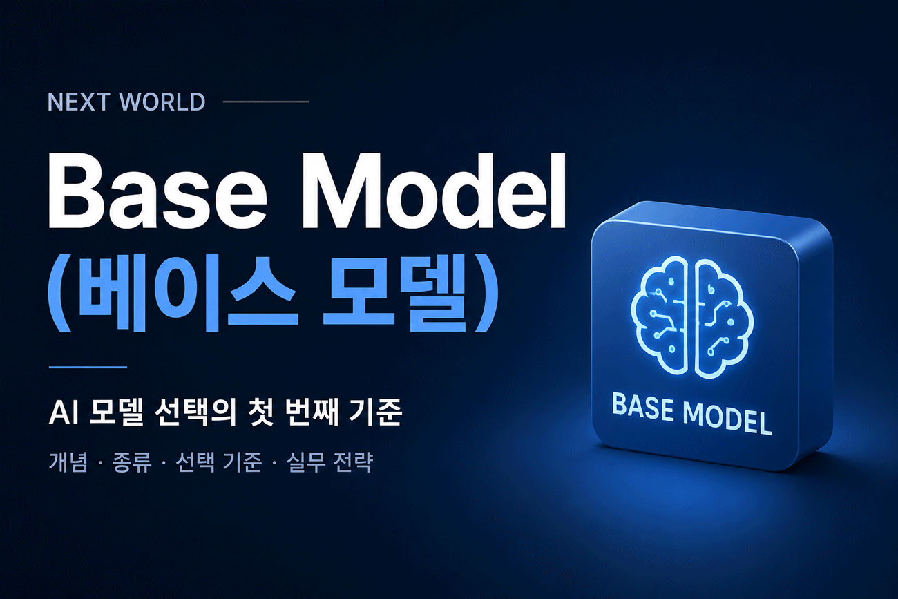 Base Model(베이스 모델): AI 모델 선택의 첫 번째 기준 | NEXT WORLD