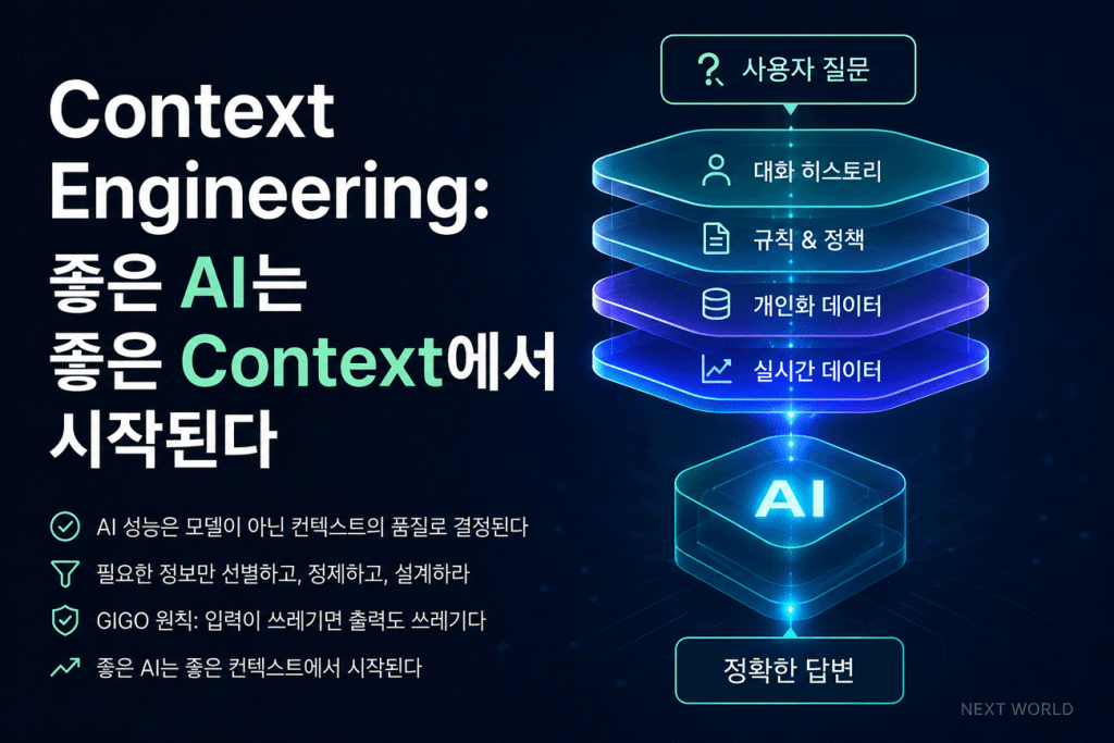 context engineering 좋은 AI는 좋은 context에서 시작된다